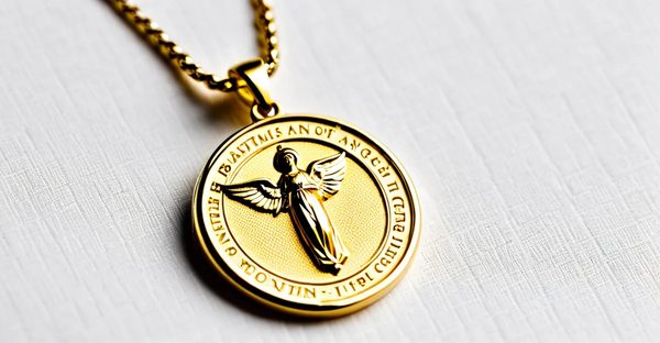 Médaille de baptême ange : élégance et personnalisation en or 18 carats